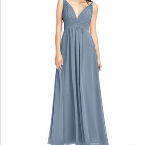 Azazie Hillary dusty blue